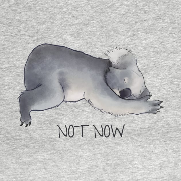 Koala Sketch - Not Now - Lazy animal by beatrizxe